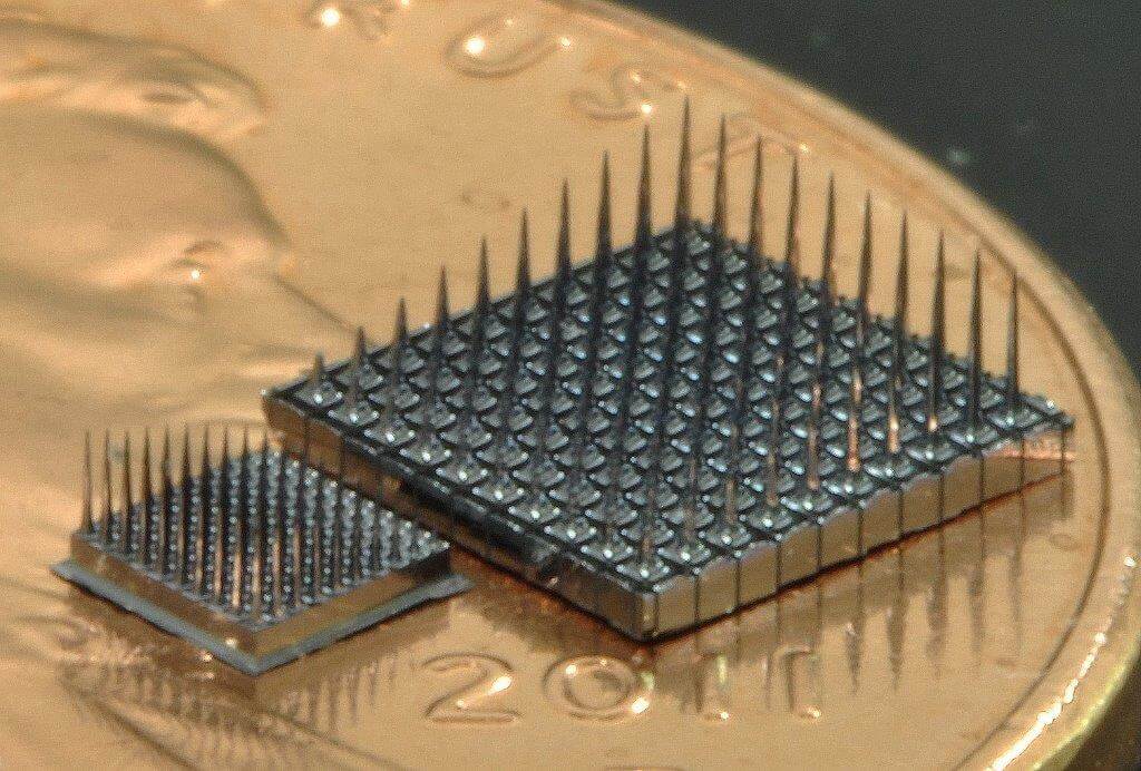 Електроден масив като тези, използвани в изследването